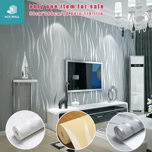 1 Roll Thick 3D Seaweed Texture Wallpaper, Self Adhesive Modern Minimalist Wall Sticker, Easy Peel & Stick, Durable Easy Clean Wall Covering, For Living Room Bedroom TV Background Wall Home Decoration