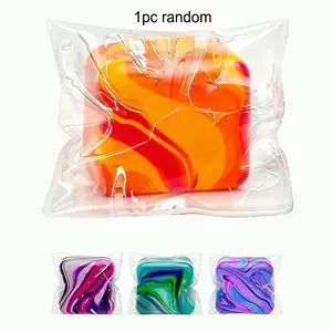 Soft Stress Relief Toy, Squeeze Cube for Adults and Kids, Slow Rising Stress Ball, Small Soft Toy for Classroom Rewards, Party Gift