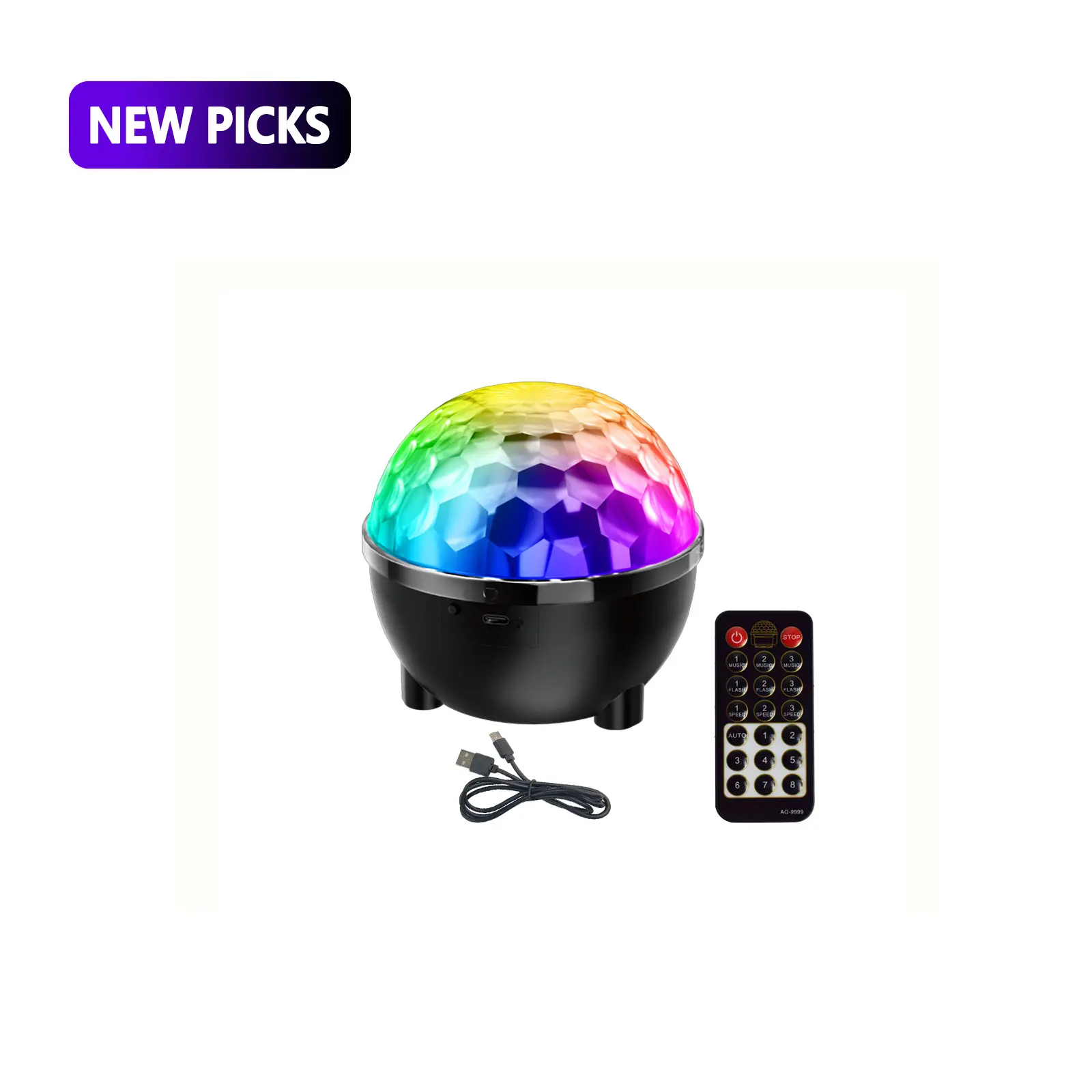 LED Disco Party Light Projector for Bedroom, Game Room, Birthday Party, Home Bar, Dance Floor and Holiday Events
