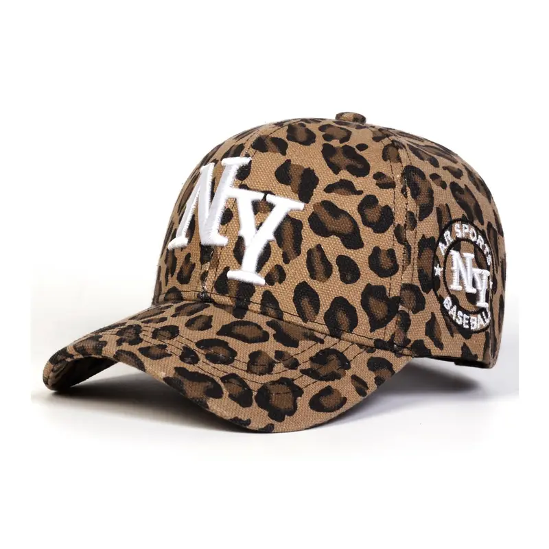 Fashion Leopard Print Baseball Cap, Snapback Hat, Casual Outdoor Sports Style for Men & Women, Adjustable Sun Protection for Daily Wear