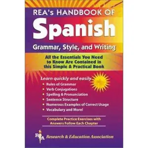 USED-REA's Handbook of Spanish Grammar, Style, and Writing by Lana R. Craig M.A. (Paperback)