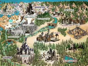 5 x 7 Art print of map (Bundle this item to get $0 SHIPPING!)