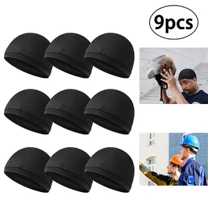 [Cooling Skull Cap] 9pcs Cooling Skull Cap | Camo Liner, Sweat Wicking, Lightweight Cycling & Running Head Cap for Men & Women Set Pack