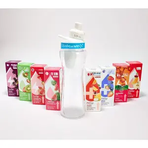22-oz Water Bottle w/ (8) Adjustable Flavor Cartridges