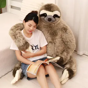 23-50cm New Hot Simulation Lovely Sloth Plush Dolls Fluffy Cute Life-like Animal Toys Pillow For Kids Present Girl Boys Bedroom