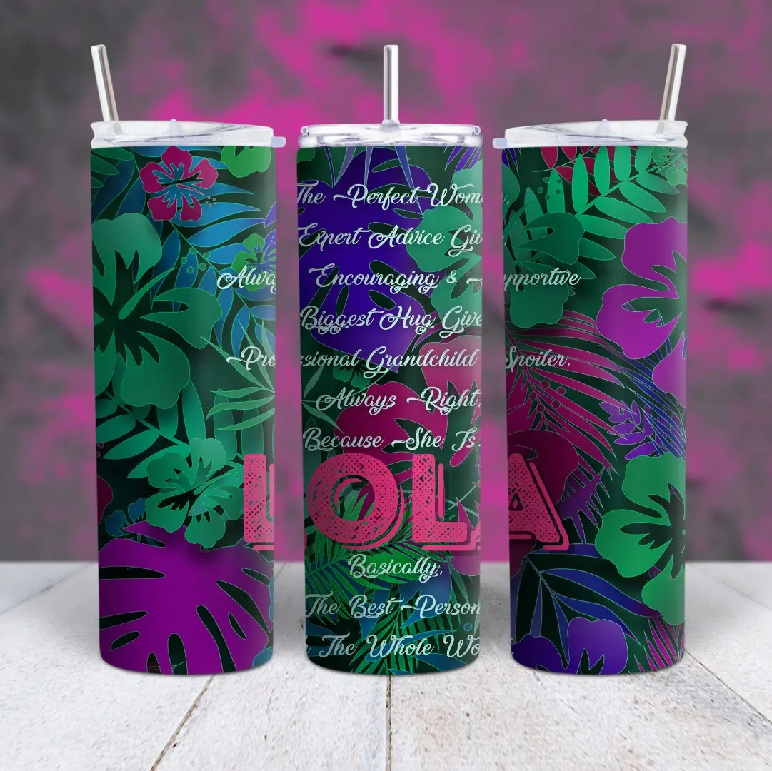 Handmade Best Lola Ever tumbler