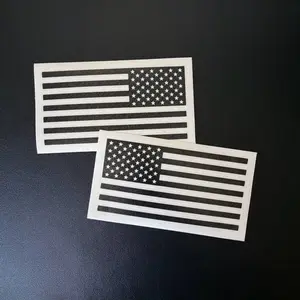 Mirrored flag decal set (2 pc)