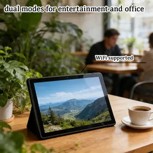 10.1-inch tablet, 9-in-1, Android 12 system, expandable 1TB, supports 5G wireless network, smooth internet access, suitable for business and home use, supports high-definition TV watching, meeting recording, office work, anti fall, no adapter