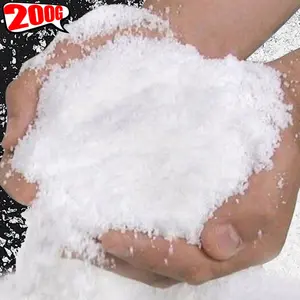 50-200g Artificial Snow Powder Frozen Party Snow Queen Christmas Tree Party Decoration Fluffy Fake Snowflakes Winter Decoration Pack Pet