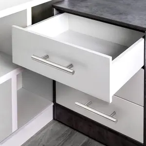 Probrico Cabinet Handles Brushed Nickel Drawer Pulls Stainless Steel Kitchen Cabinet Hardware Door Knob