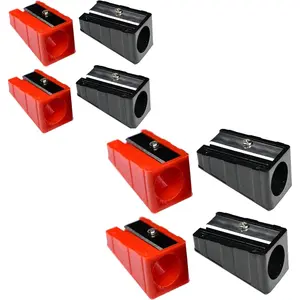 Pencil Sharpener Metal  Carpenter Pencil Sharpener  Crayon Sharpener,Hand held Sharpener,Woodworker Sharpeners Sharpening Golf Pencils 8-Pack
