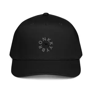 Polyester Cap - 5-Panel Structured Front Mid-Profile Hat, Adjustable Snap Back, Breathable Mixed-Material Fashion Accessory