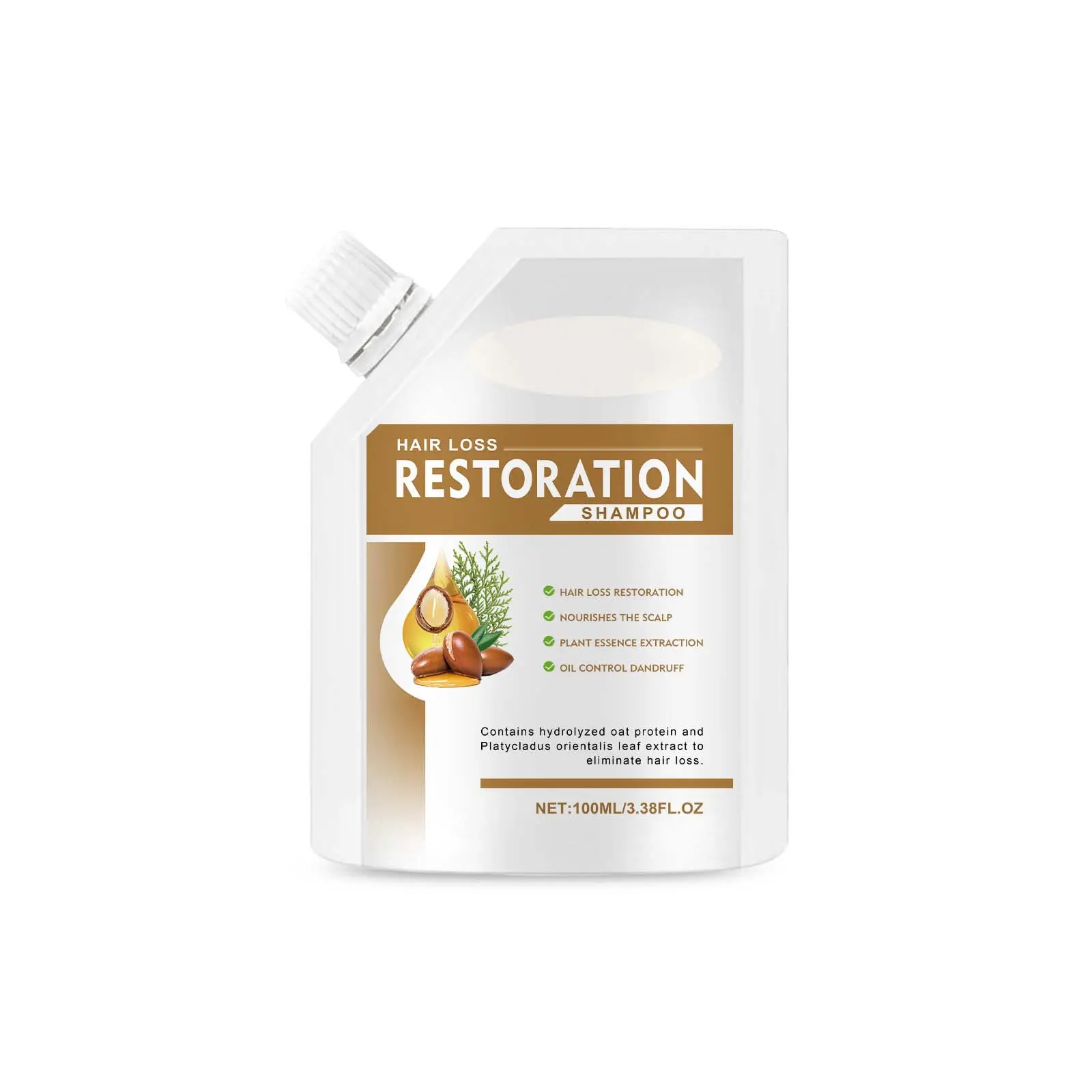 【Buy 1 Get 1 Free】 Anti-Hair Fall Hair Loss Treatment Shampoo Oil Control Anti Dandruff Haircare Ginseng Ginger Help Hair Growth Jojoba Oat Repair Reduce Hair Loss Scalp Cleanser Conditioner 100ml