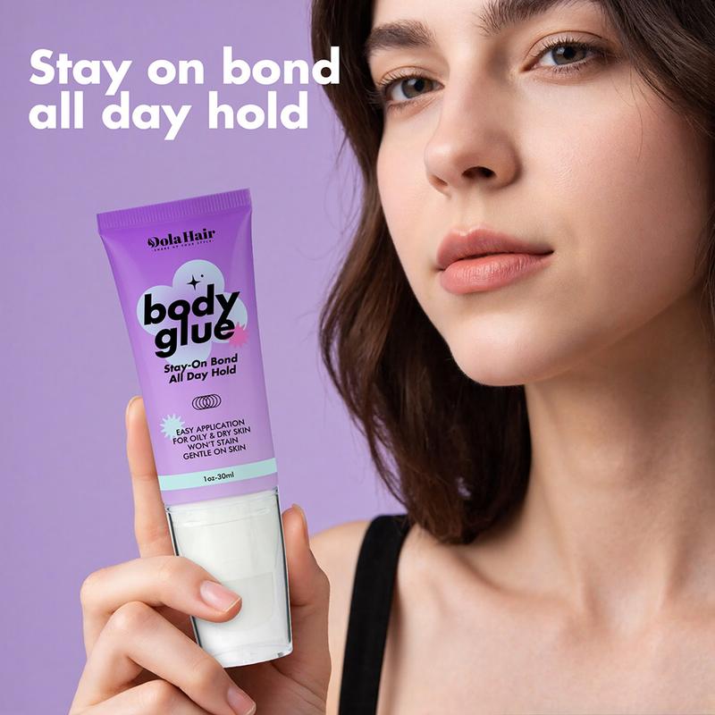 Dolahair Body Glue for Skin & Clothing Sweat Resistant, Water Wash Off- Fashion Adhesive for Dancers, Socks, Stockings, Leotards, Bras, Wigs, Costumes