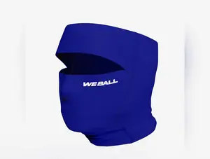 We Ball Sports Compression Top-Off Ski Mask, Balaclava Face Covering (Blue)