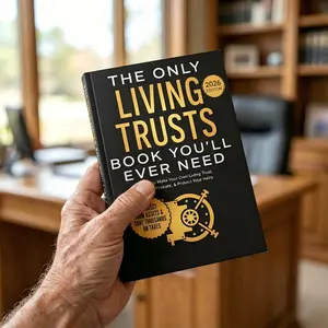 New  How to Create Your Own Living Trust Book, Essential Guide for Estate Planning, Comprehensive Step-By-Step Instructions Not Notebook, Off Grid Supplies