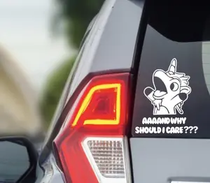 UNICORN HORSE | Decal | Unicorse | And Why Should I Care? | Gifts for dad | Bluey inspired Car decal | Gifts under 10 | hand designed