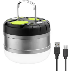 LED Camping Lantern Rechargeable, 310LM, 5 Light Modes, Power Bank, Waterproof, Mini Flashlight with Magnetic Base for Hurricane Emergency, Outdoor, Hiking, Home and Car