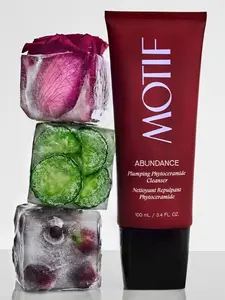 Abundance Plumping PhytoCeramide Cleanser & Instant Mask | 100ml Gentle, Exfoliator Formula for Softer Elastic Skin in 3 Days - pH Balanced with Moisture-Boosting Actives & Synthetic Scent / Fragrance Free