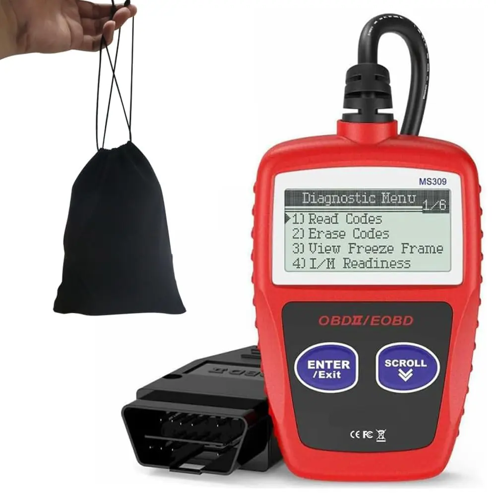 MS309 CAN OBD2 Scanner: Car Diagnostic Tool with Check Engine Light Reset, CAN Code Reader, Multi-Language for All OBD2 Vehicles (SAE J1962, EOBD Compliant)