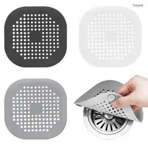 Shower Drain Hair Catcher,Prevents Drain Blockages from Hair and Soap, Drain Cover Hair Filter for Sink Bathtub Shower, Bathroom Accessory, kitchen Bathroom Shower Organizers, Bathroom Decoration Accessories