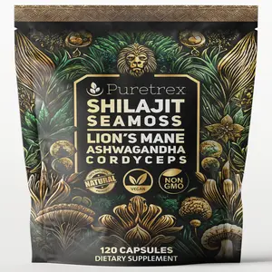 Shilajit Capsules – Sea Moss, Lion's Mane, Ashwagandha & Cordyceps