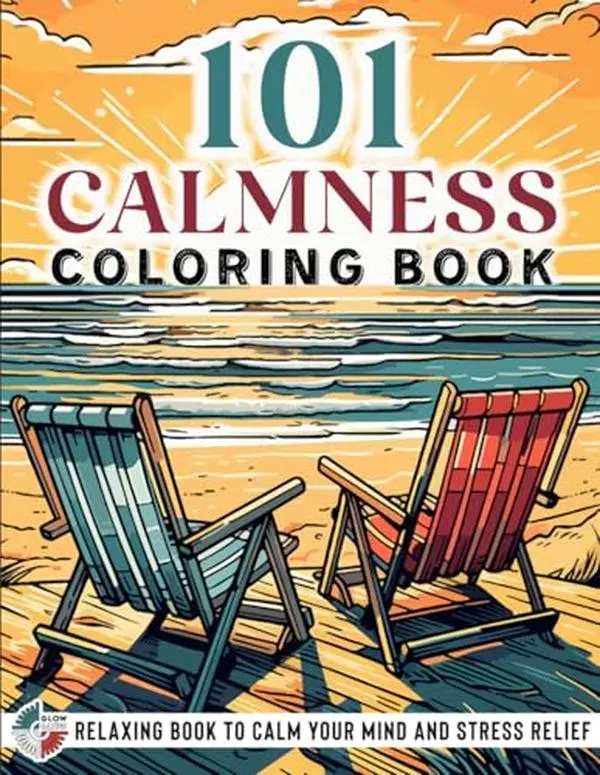 Adult Coloring Book - 8.5x11-in, 101 Unique Individually Printed Sheets (207 Total), Framed Illustrations (Animal, Landscape, Beach, House, Bird, Flower), English Text, Hours of Art Therapy for Stress Relief, Thoughtful Gift