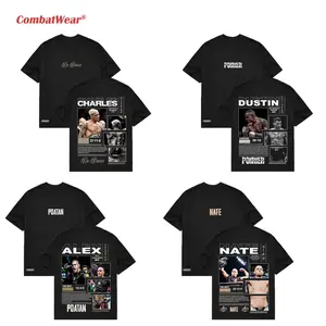 UFC FIGHTERS COLLECTION TEE, MMA Graphic Tee, UFC Champion Shirt, Gym Wear, Gift for Fighters, Sports Apparel Menswear