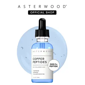 GHK Cu Peptide Serum – Copper Peptide Serum for Tightening, Collagen Boosting & Hydrating – Topical GHK-Cu with Hyaluronic Acid