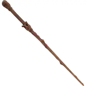 Brown Woodgrain Crown 13.75 inch  Collectible  Wizard  Magic Wand