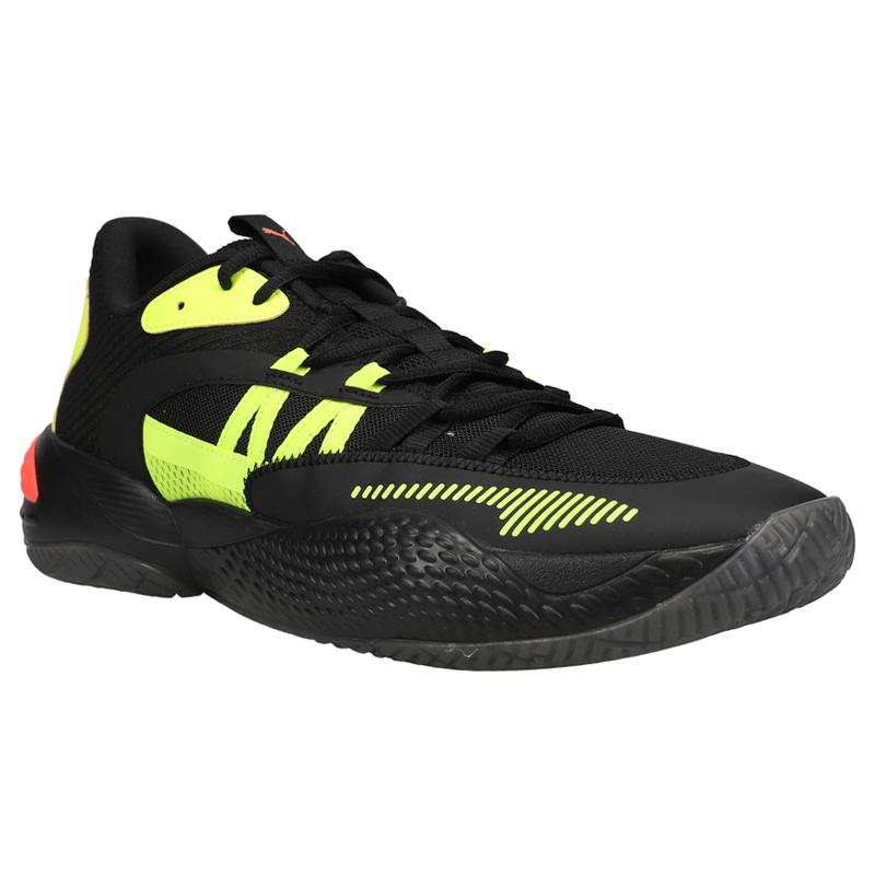 PUMA Mens Court Rider 2.0 Glow Stick Basketball Sneakers Shoes - Black