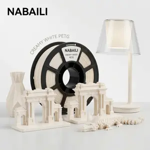 NABAILI Creamy White PETG 3D Printing Filament, High-Quality Material for Detailed Prints and 3D Printing Projects,summervibes