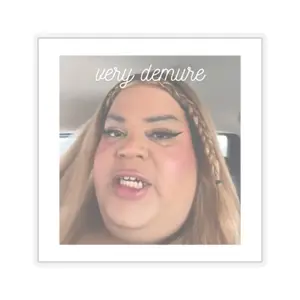 Very Demure Trending Funny Classy Demure Kiss-Cut Stickers Decorative for Laptop, Phone Stickers, Water Bottle Stickers, iPhone or samsung, Fun Stickers Smooth