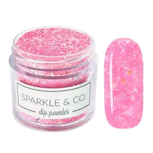Sparkle & Co dp. 121 Barbi's Glass Slippers Mini Dip Powder For Nails - 1 Jar Lasts 5-7 Manis