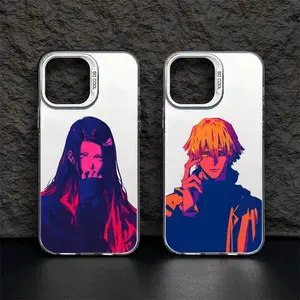 New Anime Demon Slayer Infinity Castle Phone Case White IMD Colorful Silver Suitable case for iPhone 17 16 15 14 13 12 11 XS Pro Max