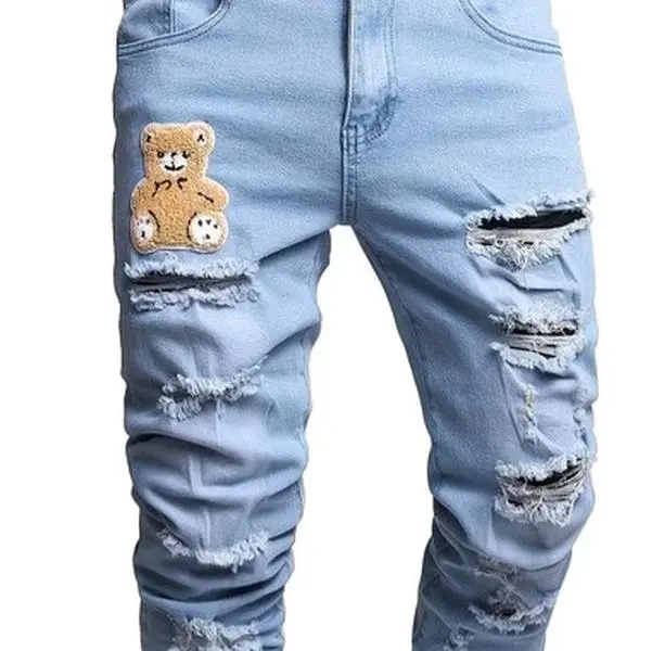 Toy Bear Jeans. skinny ripped Jeans Menswear