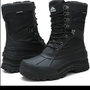 ALEADER Men's Outdoor Winter Warm Snow Boots Waterproof  Classic Work Boots All-match Thinsulate Comfortable Sports Leisure