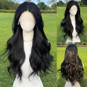 Smilco Black Body Wave/13×4 Lace Front/ Synthetic Lace Front/26 Inch/SM9603 lace wig