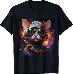 Devon Cat Celebrations Fashion T-Shirt - Janessaho Shop 74B0CBGJJWGH