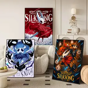 Game H-Hollow Knight Painting Calligraphy Canvas Wall Art｜Gallery-Grade Waterproof Poster｜Fade-Resistant & Scratch-Proof｜Perfect Gift & Home Decor｜Living Room, Bedroom, Home Decoration｜Multiple Size