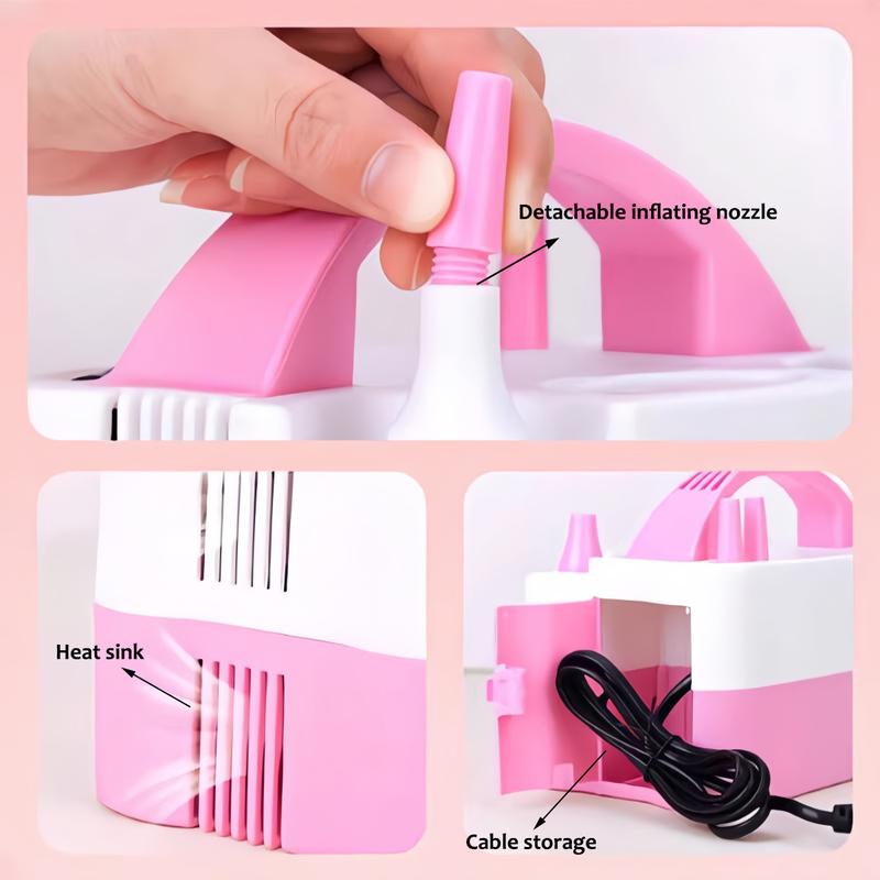 high-power electric balloon inflator balloon inflator double-hole automatic inflator inflatable ball machine wedding room balloon blowing weapon