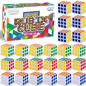 Mini 3x3 Puzzle Cubes - 24 Pack