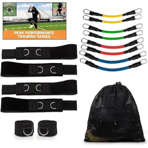 Bands Speed and Agility  Resistance Bands for   | Includes Ankle Straps |  Videos |  Sprinting, Explosive, Agile, Strength, Endurance