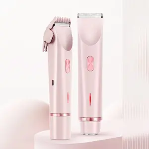 Rechargeable Dual-Head Hair Trimmer for Home Use, Painless Hair Removal Perfect for Bikini Area, Easy Grooming Solution