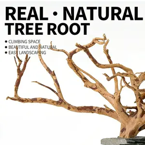 Artificial Vines for Reptile Habitats Wood Like Plants for Lizard Frog Tank Decoration Terrarium Accessories
