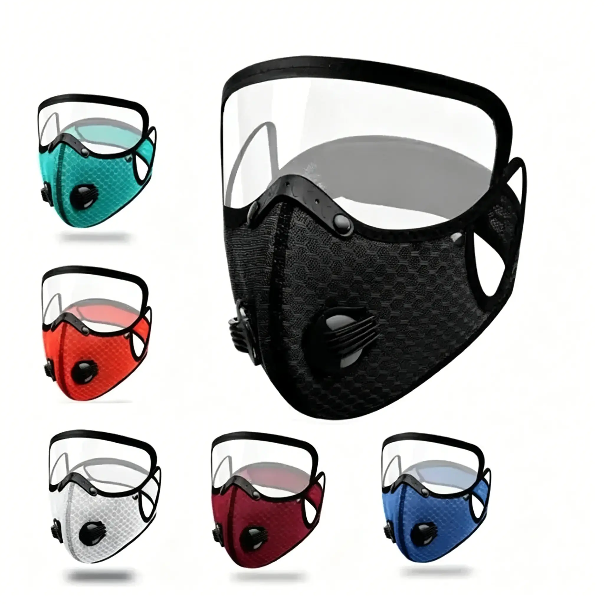 Cycling Mask Filter Sheet Dustproof And Warm Face Mask Protective Lens Detachable