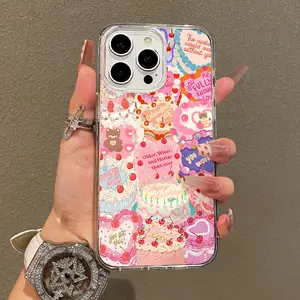 Soft Girl Magnetic Case for iPhone11/12/13/14/15/16/17/promax, Birthday Cakes Fun Lightweight, Drop-Proof, MagSafe Compatible | Perfect for Teen Girls