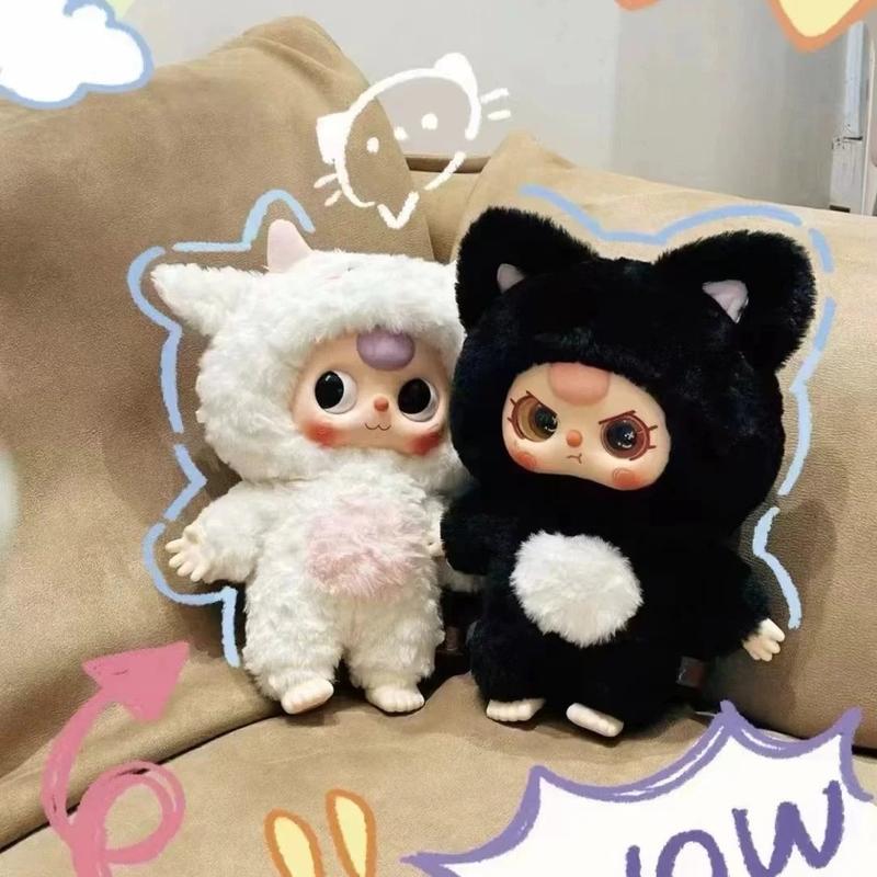 Baby Three 400% Scale V1 Baby Blind Box | 12+1+2 Hidden Styles | Ultra-Soft Cuddly Heart-Themed | Collector's Gift for Adults & Kids (Display/Play)