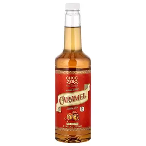 ChocZero Premium Syrup, Caramel, Sugar Free, 25.4 fl oz (750 ml)