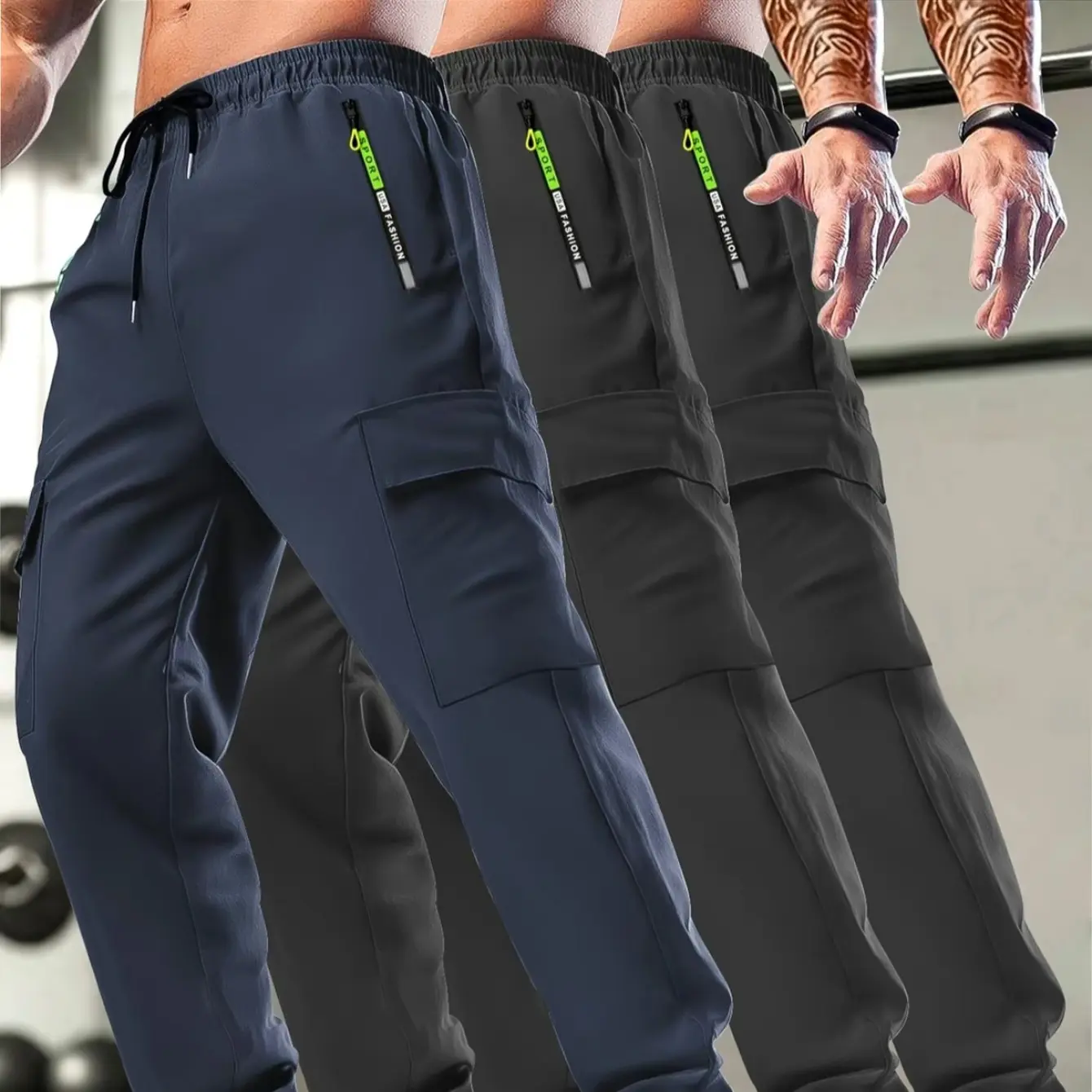 Black + Black + Navy Blue